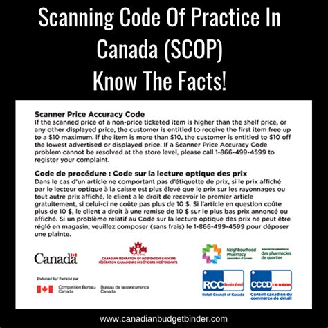 canadian tire scanning code of practice